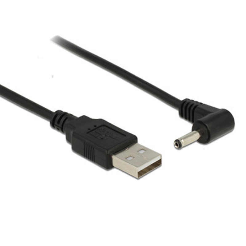 Cable Extension 3.5 - Coude noir 90 USB mâle à