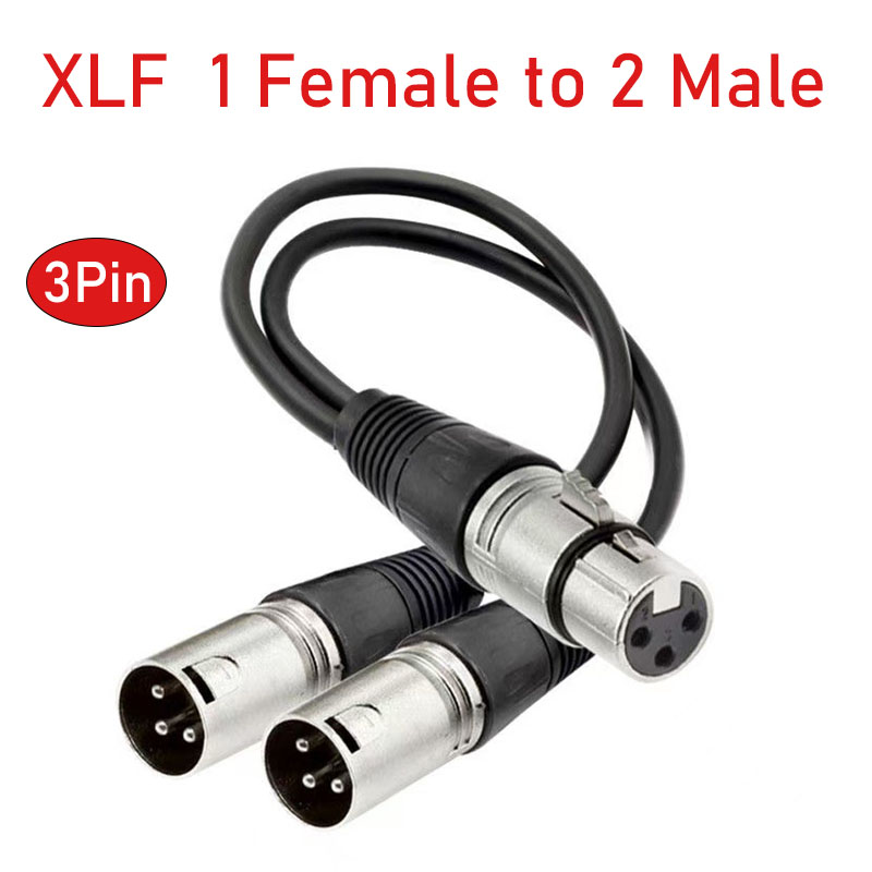 Audio Splitter Y - Câble séparateur XLR 3 broches femelle