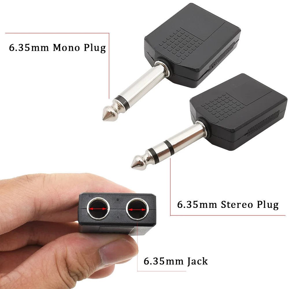 Earphone Splitter Jack - Adaptateur de prise Audio stéréo 1/4