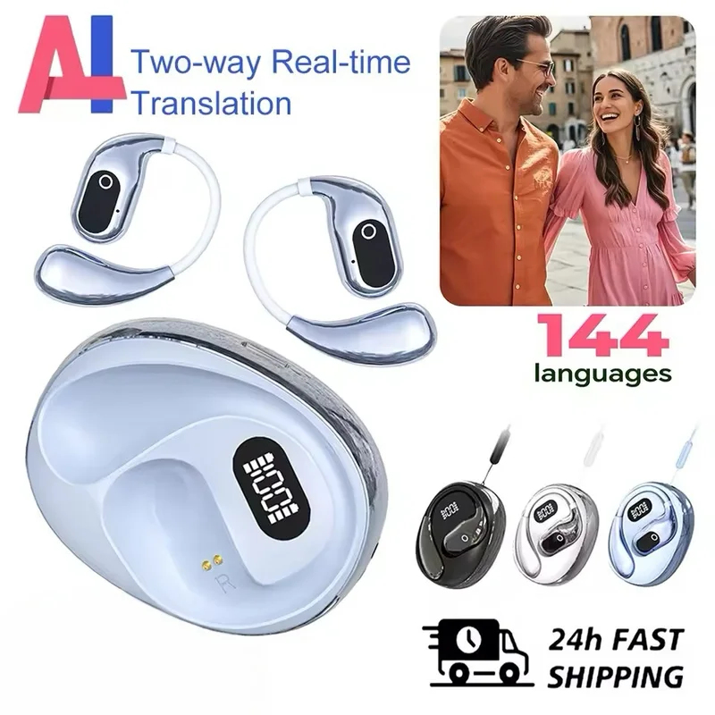 Bluetooth Headset On Ear - Casque traducteur XG99, 144 langues, traduction