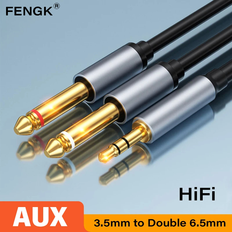 Câble TRS 3.5mm à Double 6.5mm - Cable Extension 3.5 avis et prix