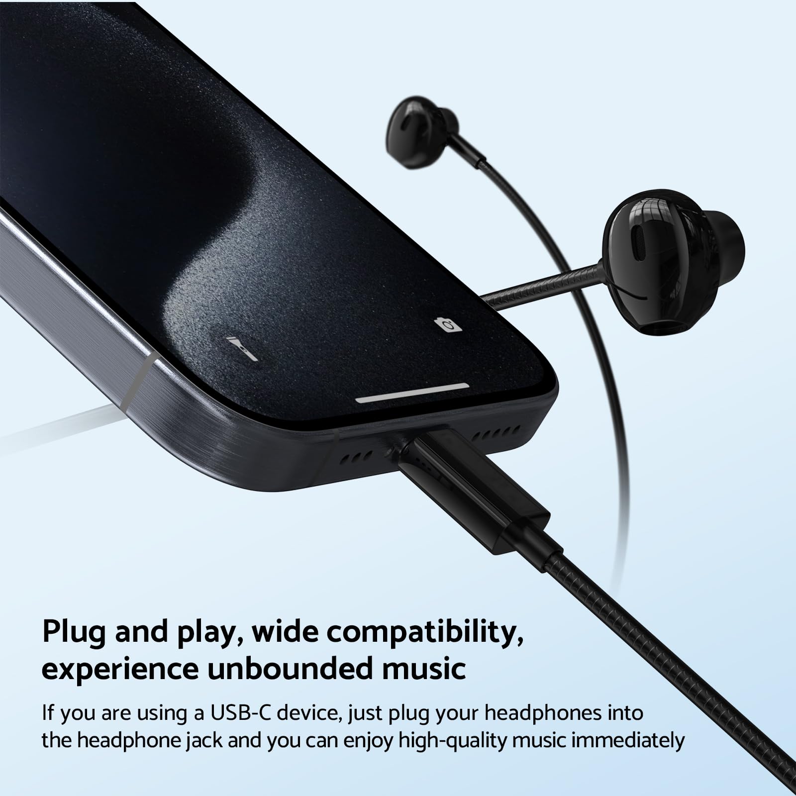 9D basse stéréo Type C et 3.5m - Wired Earphone Mic avis et prix