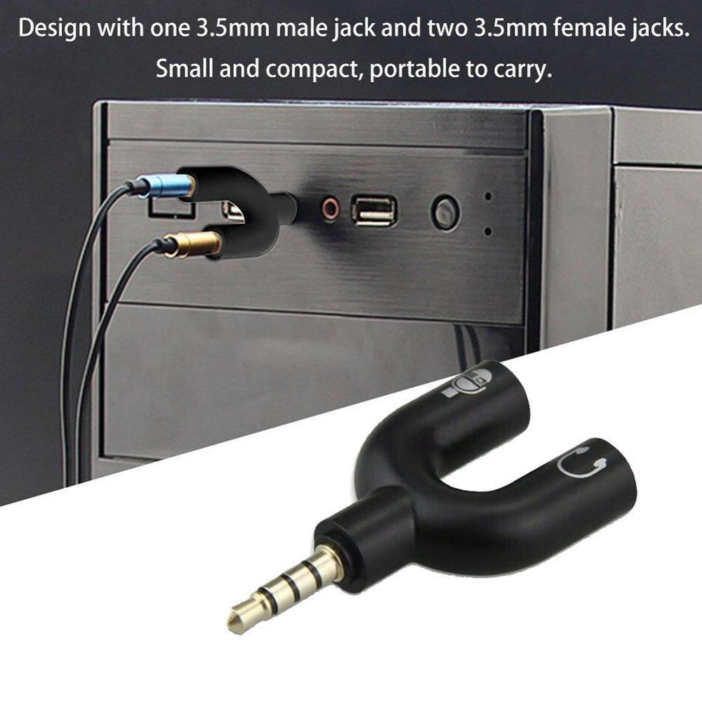 Adaptateur double de Type U 3. - Earphone Splitter Jack avis et prix