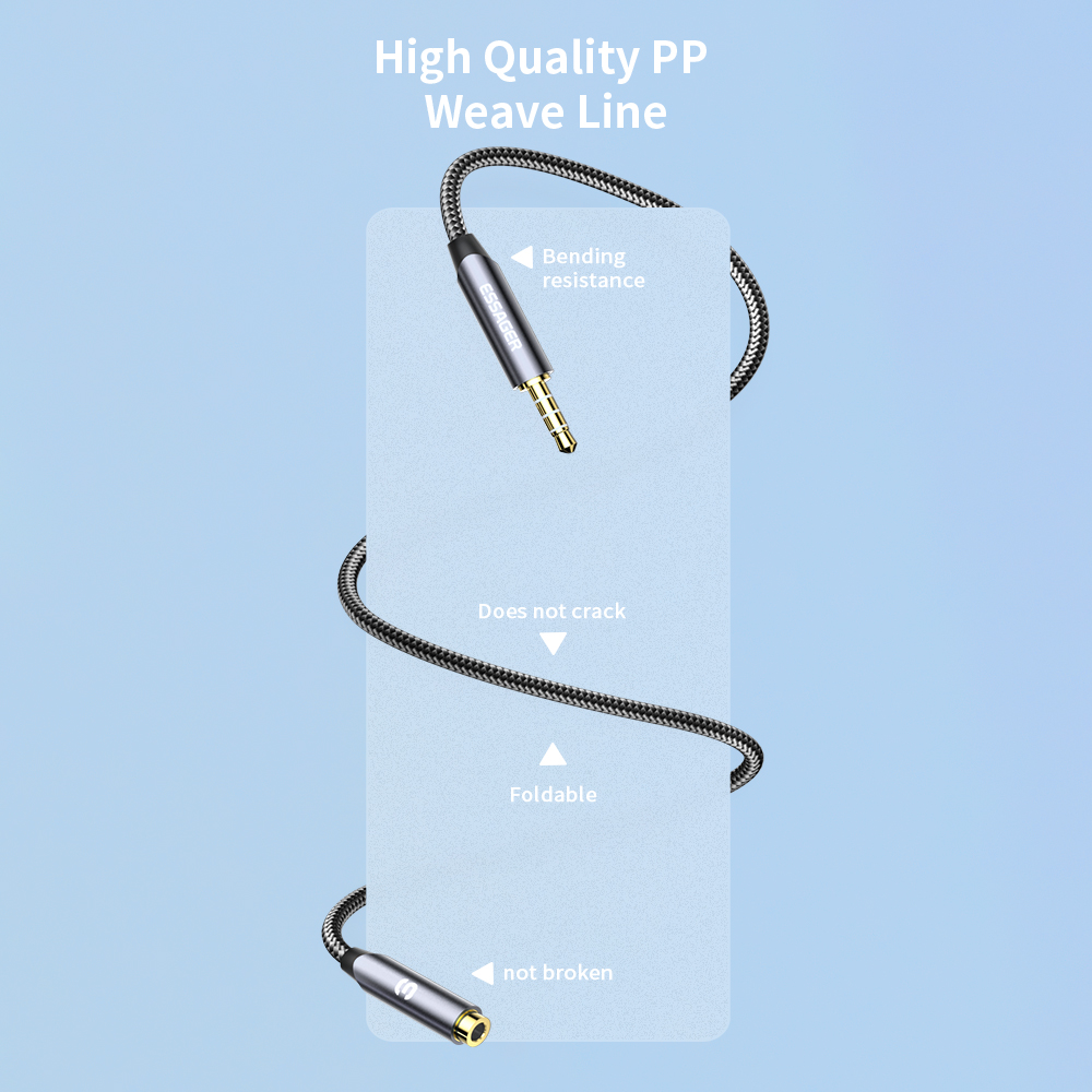ESSAGER-Câble d'extension audi - Earphone Splitter Jack avis et prix