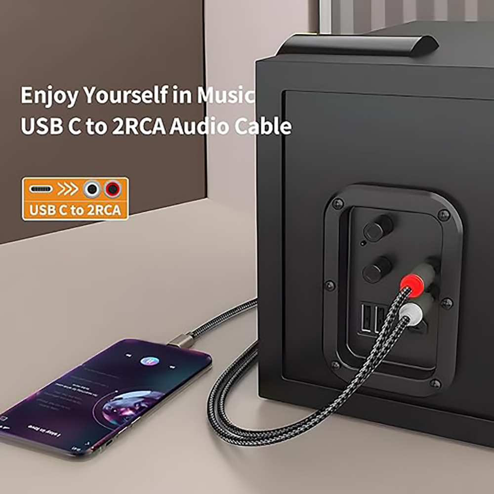 Câble Audio USB C vers 2 RCA,  - Earphone Splitter Jack avis et prix